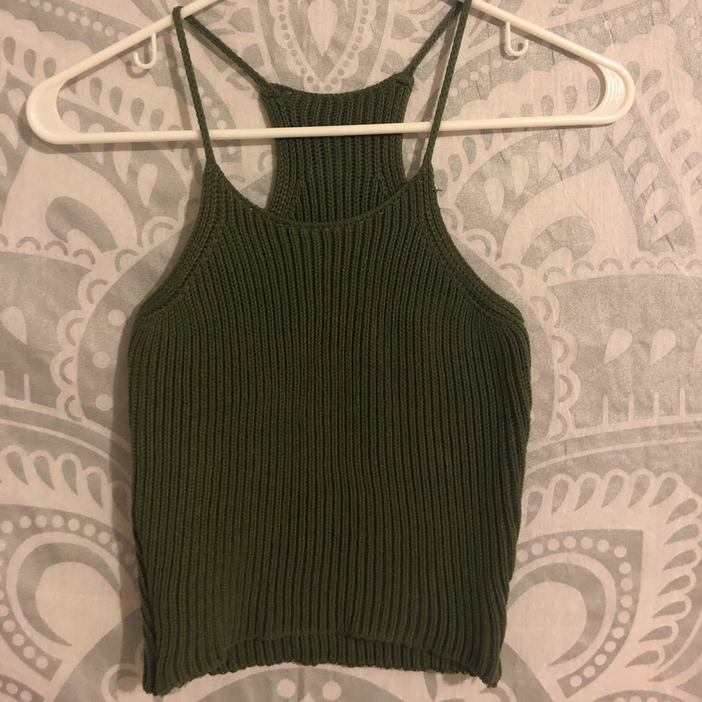 Knitted crop top
